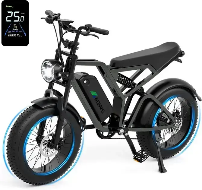 1. Bicicleta Elétrica 1000W/500W - AQWS